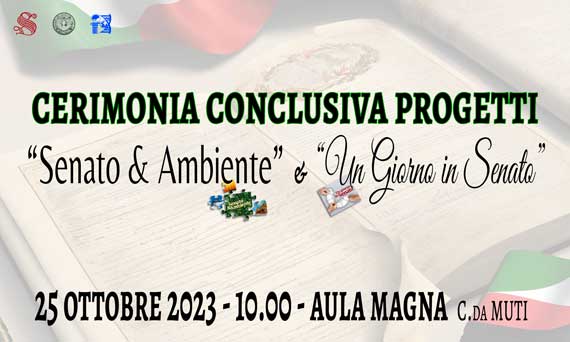 Cerimonia conclusiva progetti "Senato e Ambiente" e "Un giorno in Senato"